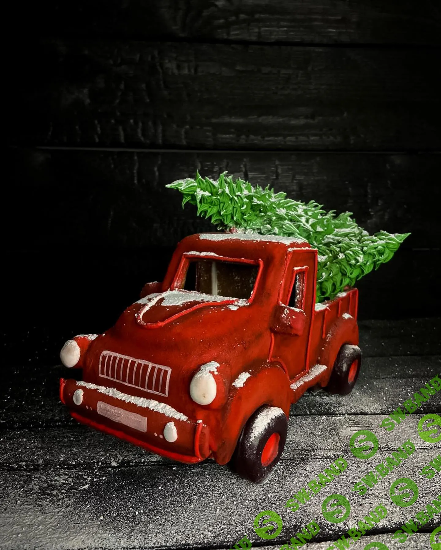 [catcake.spb] 3Д торт “Новогодний грузовичок” (2021)