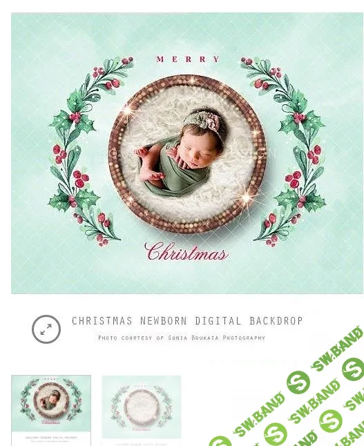 [Цифровой Фон] Рождественская Чаша Новорожденный