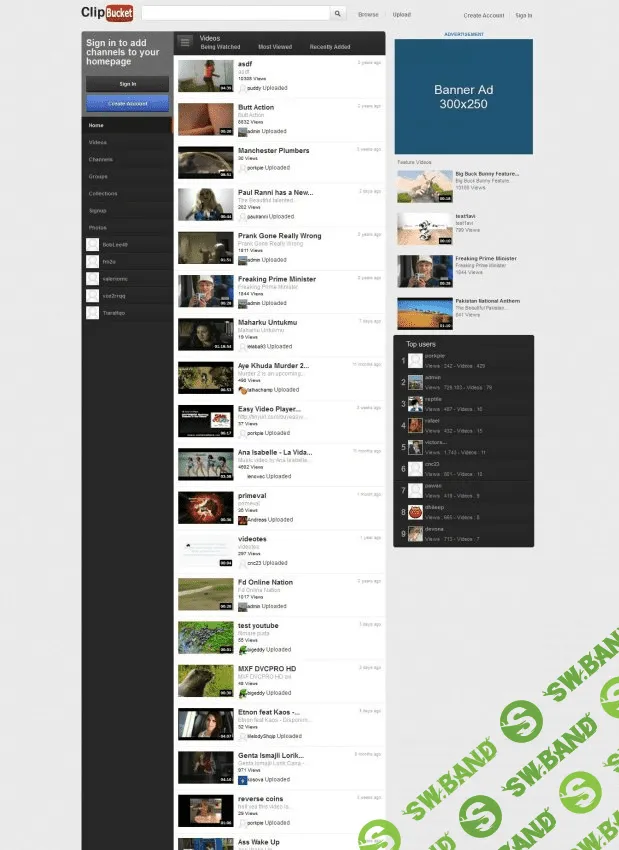 [clipbucket] ClipBucket v.2.8.1 - скрипт видео портала