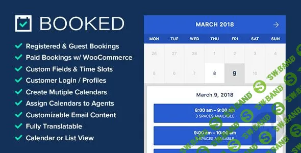 [CodeCanyon] Booked v2.3 - плагин бронирования для WordPress