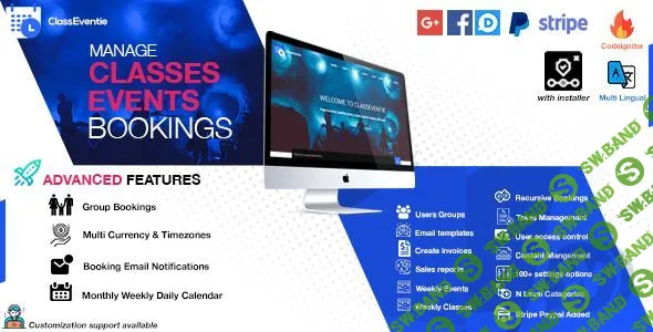[CodeCanyon] Classeventie v2.1 - онлайн-классы и бронирование событий