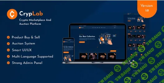 [Codecanyon] CrypLab v1.0 NULLED - скрипт криптовалютного рынка и платформа для аукционов (2021)