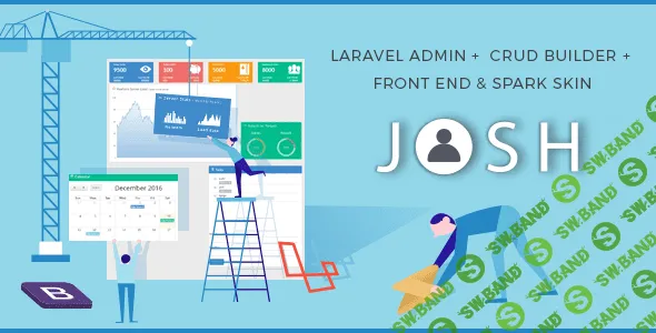 [Codecanyon] Josh v5.12.8 - шаблон для Laravel (админка + сайт + CRUD)