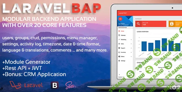 [Codecanyon] Laravel BAP v1.0.3 - модульная платформа приложений и CRM