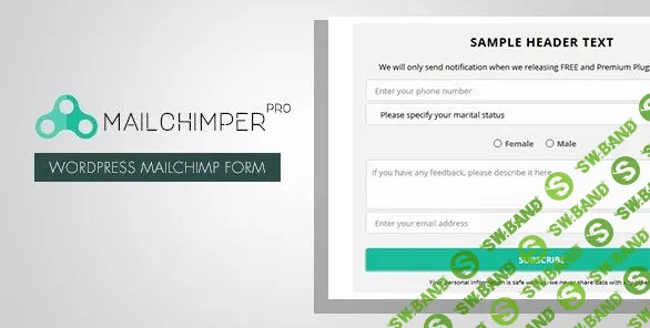 [CodeCanyon] MailChimper PRO v1.8.1 – MailChimp Signup Form Plugin