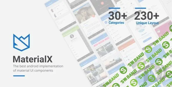 [CodeCanyon] MaterialX v2.1 - компоненты интерфейса для Android Material Design UI