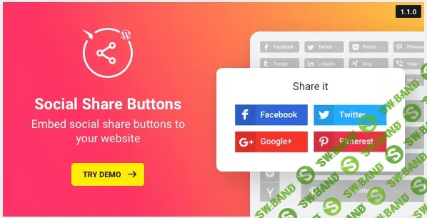 [codecanyon] Social Share Plugin v1.1.0 – Share Buttons