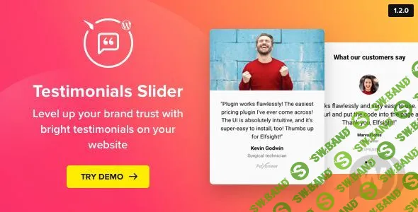 [CodeCanyon] Testimonials Slider v1.2.1 - плагин отзывов WordPress