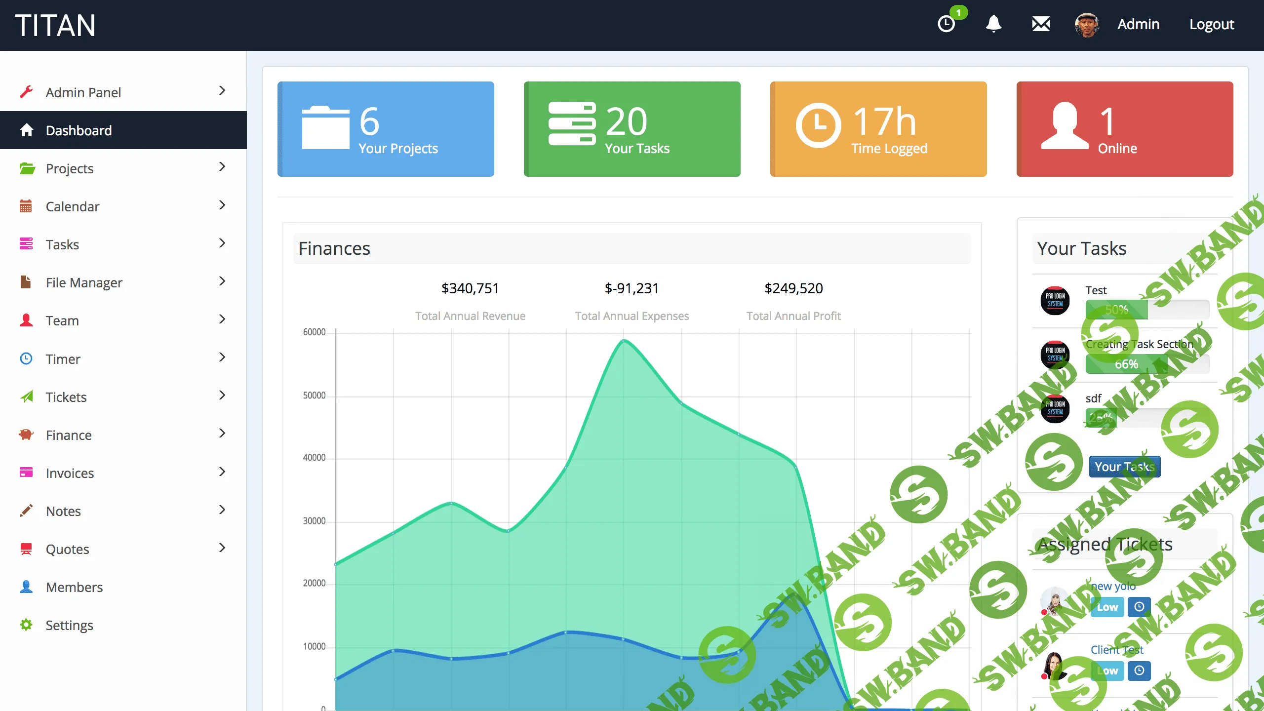 [CodeCanyon] TITAN - Project Management System 1.9 (2019)