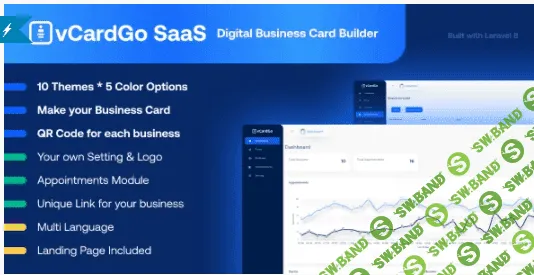 [codecanyon] vCardGo SaaS v1.0 - конструктор цифровых визиток (2021)
