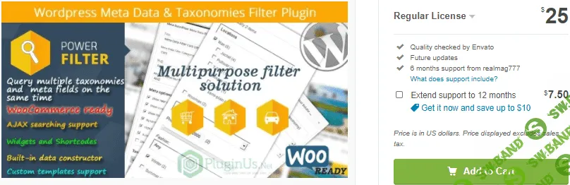 [Codecanyon] Wordpress Meta Data & Taxonomies Filter v2.2.8 (2021)