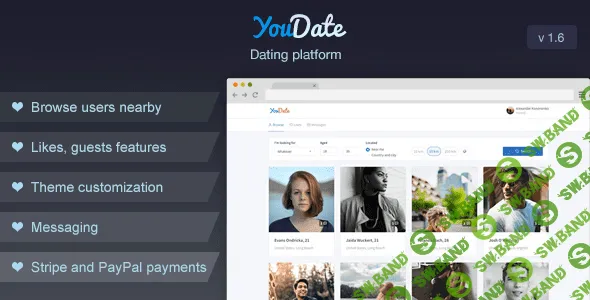 [Codecanyon] YouDate v1.5.1 - скрипт сайта знакомств