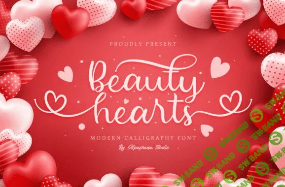 [Creativefabrica] Beauty Hearts Font
