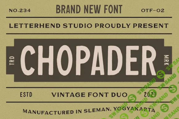 [Creativefabrica] Chopader Font