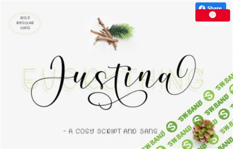 [creativefabrica] Justina Duo Font (2022)