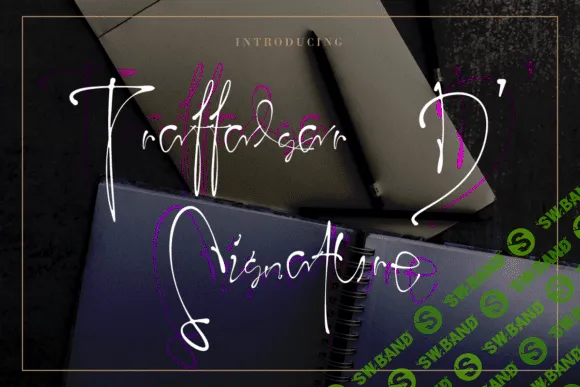 [Creativefabrica] Trafalgar D’ Signature Font