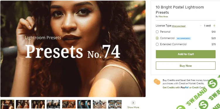 [Creativemarket] 10 Bright Pastel Lightroom Presets №74 (2020)