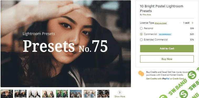[Creativemarket] 10 Bright Pastel Lightroom Presets №75 (2020)