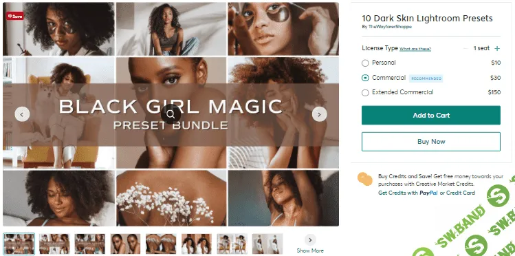 [Creativemarket] 10 Dark Skin Lightroom Presets (2021)