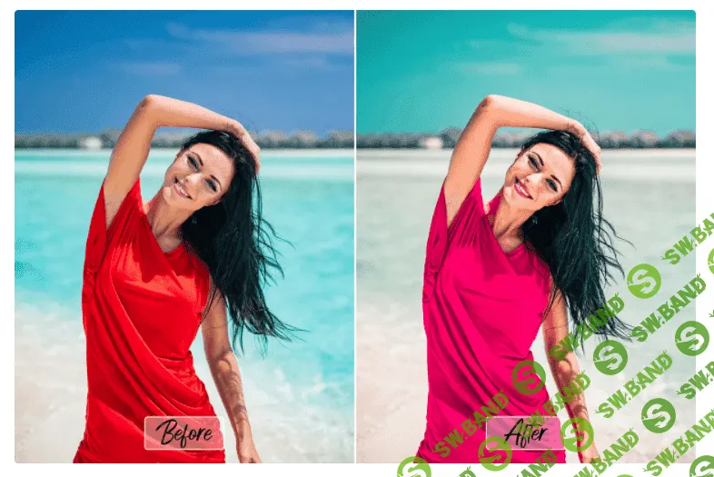 [creativemarket] 10 Photoshop Action ACR LUT Lagoon (2021)