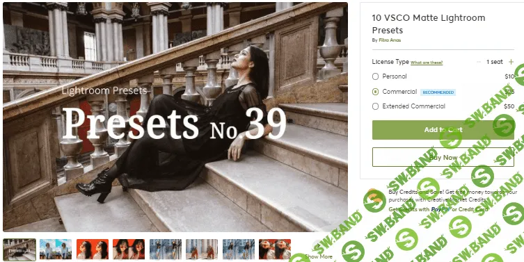 [Creativemarket] 10 VSCO Matte Lightroom Presets №39 (2020)