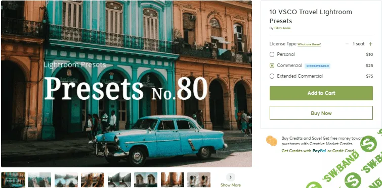 [Creativemarket] 10 VSCO Travel Lightroom Presets №80 (2020)