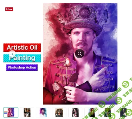 [Creativemarket] Artistic Oil Painting PS Action (2021)