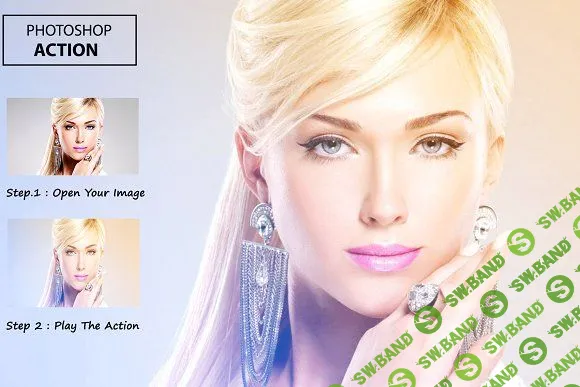 [Creativemarket] Colorful Gradient - PS Action (2018)