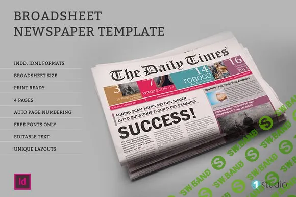 [creativemarket] DAILYTIMES — шаблон газеты