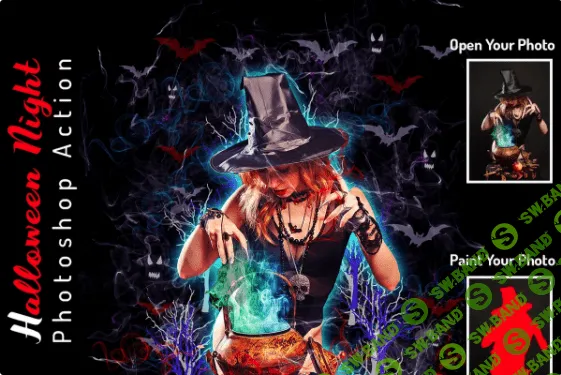 [creativemarket] Halloween Night Photoshop Action (2021)