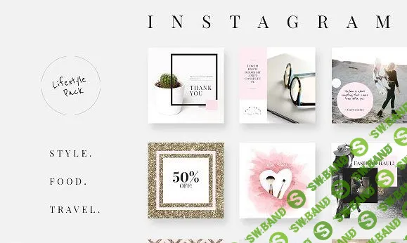 [Creativemarket] Instagram pack-style food travel