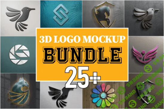[creativemarket] Luxury 3d LOGO Mockup Bundle v.02 (2022)