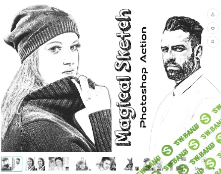 [creativemarket] Magical Sketch Photoshop Action (2022)
