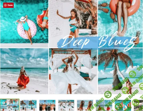 [Creativemarket] Mobile Lightroom Preset DEEP BLUES (2019)