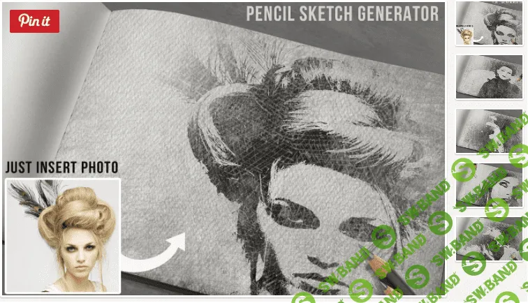 [creativemarket] Pencil sketch generator