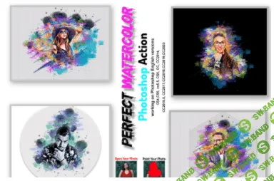 [creativemarket] Perfect Watercolor Photoshop Action (2021)