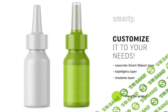[creativemarket] Plastic & metal nasal bottle mockups