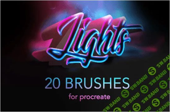 [creativemarket] Procreate lights brushes / glow (2022)