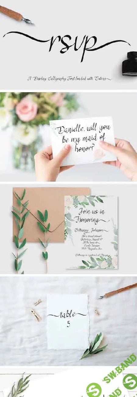 [Creativemarket] RSVP Display Calligraphy Font