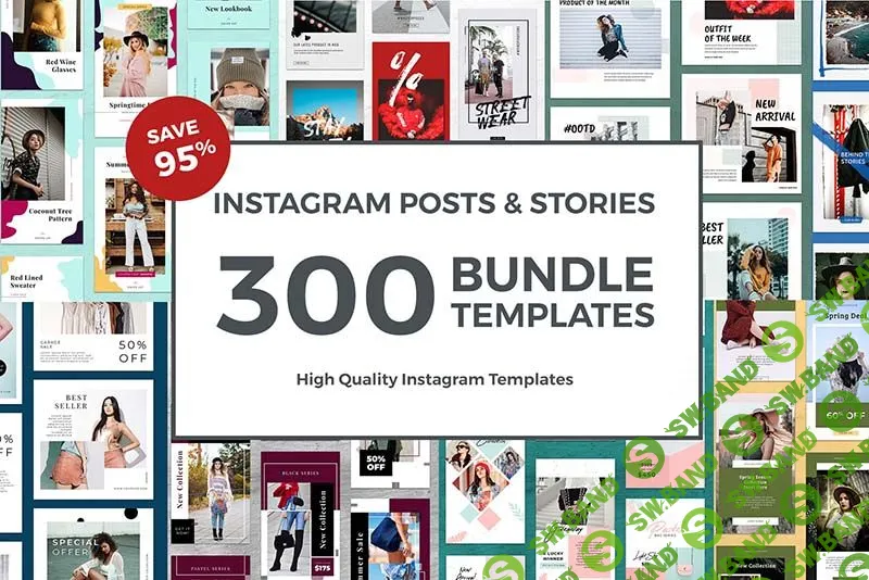 [CreativeMarket] Шаблоны для инстаграм (посты и сториз) (2019)