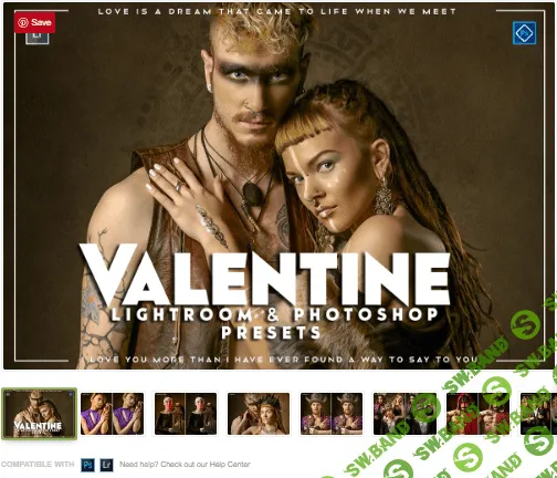 [Creativemarket] Valentine Lightroom & ACR Presets (2020)