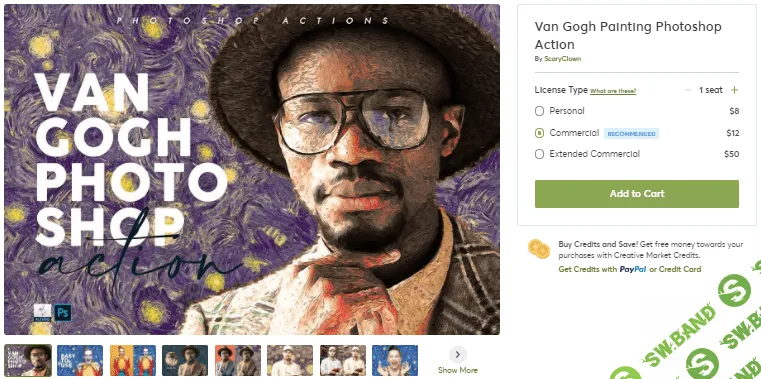 [Creativemarket] Van Gogh Painting Photoshop Action (2020)