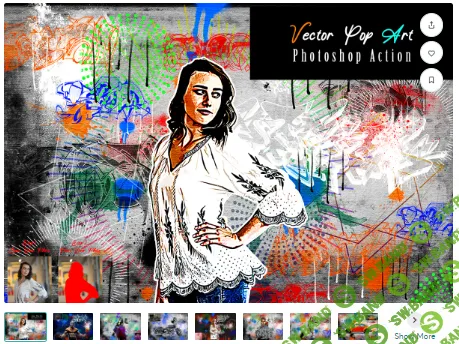 [creativemarket] Vector Pop Art Photoshop Action (2022)