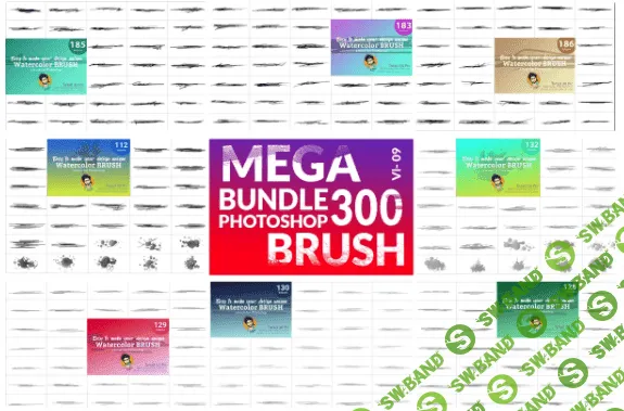 [creativemarket] Watercolor Brush Bundle (2021)