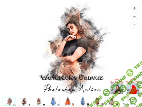 [creativemarket] Watercolor Canvas Action (2022)