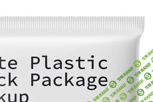 [Creativemarket] White Plastic Snack Package Mockup