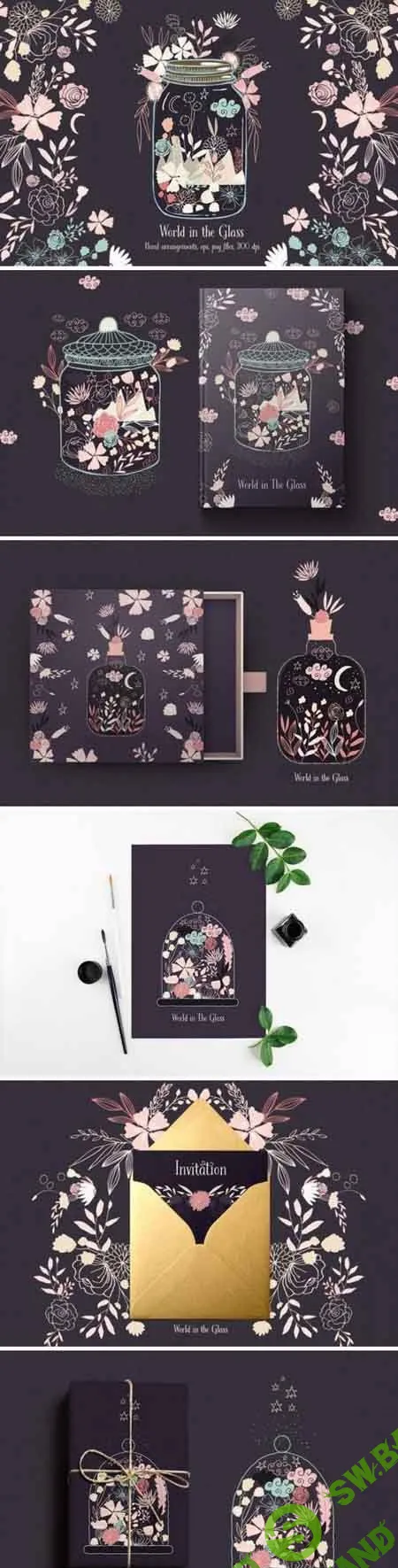 [Creativemarket] World in The Glass