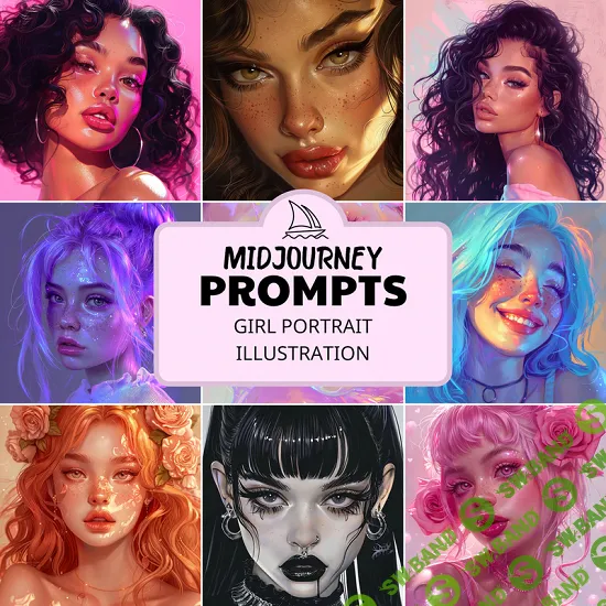 [CreativePromptsStore] Prompts for Aesthetic Girl Portrait. Пастельные кинематографические неоновые промпты девушек (2024)