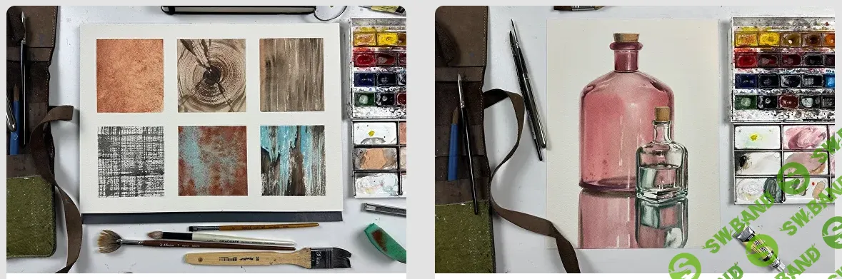 [Дарья Куцаева, Художник онлайн] Фактуры акварелью (2025)