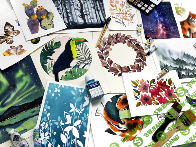 [Дарья Куцаева, Художник Online] Акварельные иллюстрации (2021)